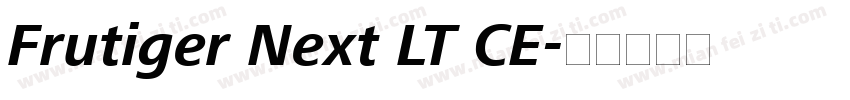 Frutiger Next LT CE字体转换
